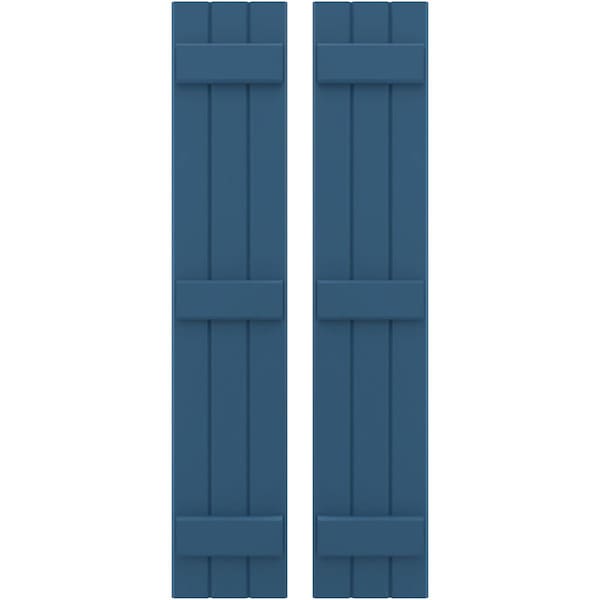 Ekena Millwork Americraft 3-Board, 3 Batten Exterior Real Wood Joined Board-n-Batten Shutters, ARW401BB311X77HBH, PR ARW401BB311X77HBH - main
